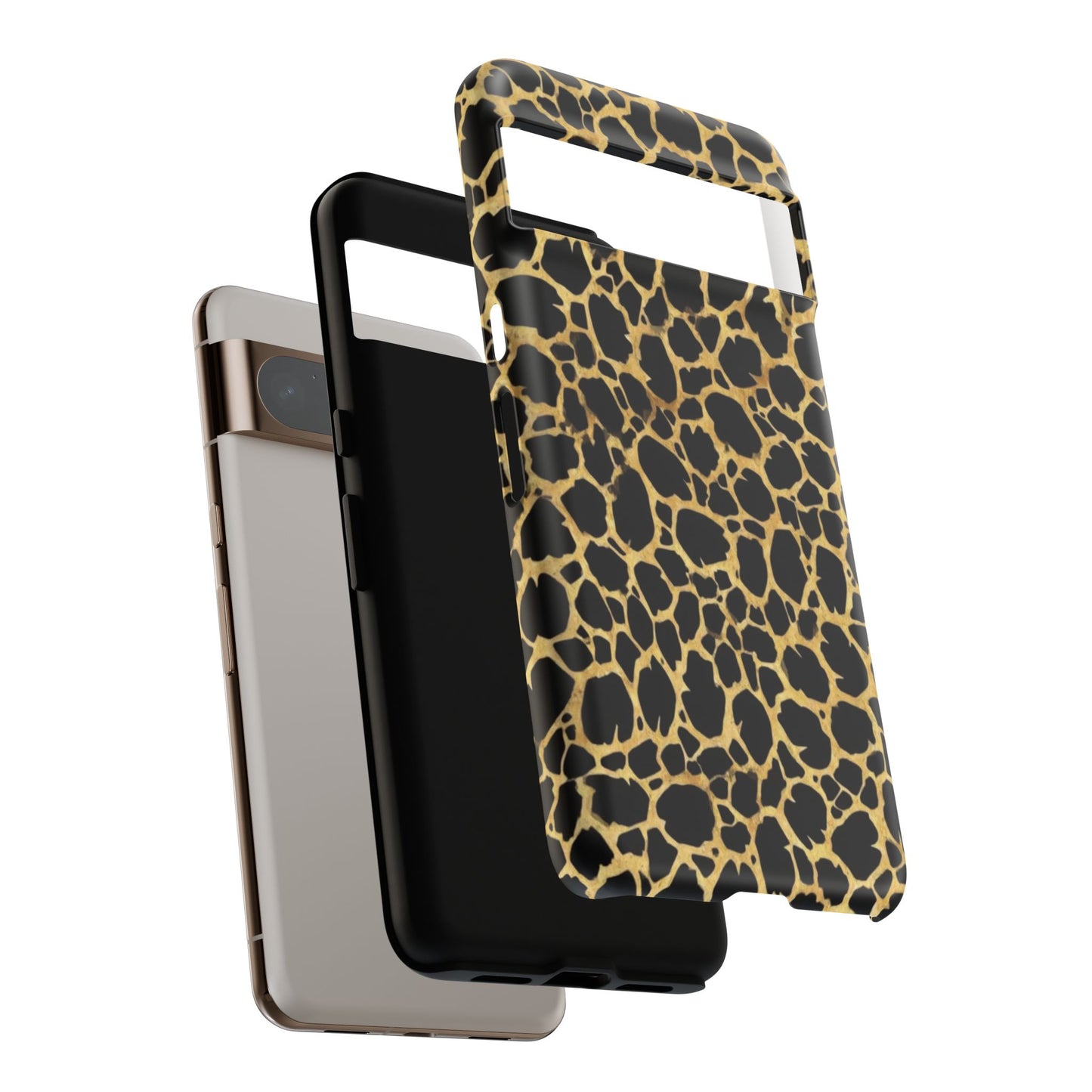Giraffe Print Tough Phone Case — Durable Leopard-Style Protective Cover