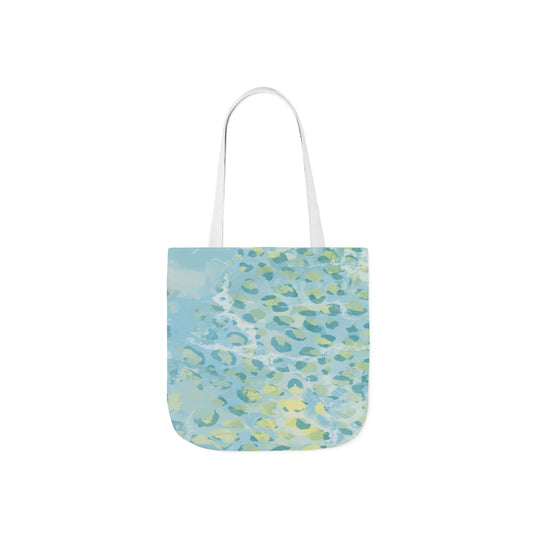 Blue Watercolor Seafoam Tote Bag