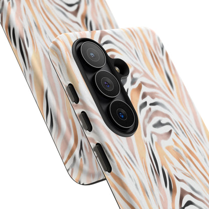 Tough Case — Neutral Watercolor Tiger Stripe Phone Case