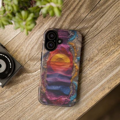 Phone Case — Colorful Sand Art Sunset Tough Protective Case