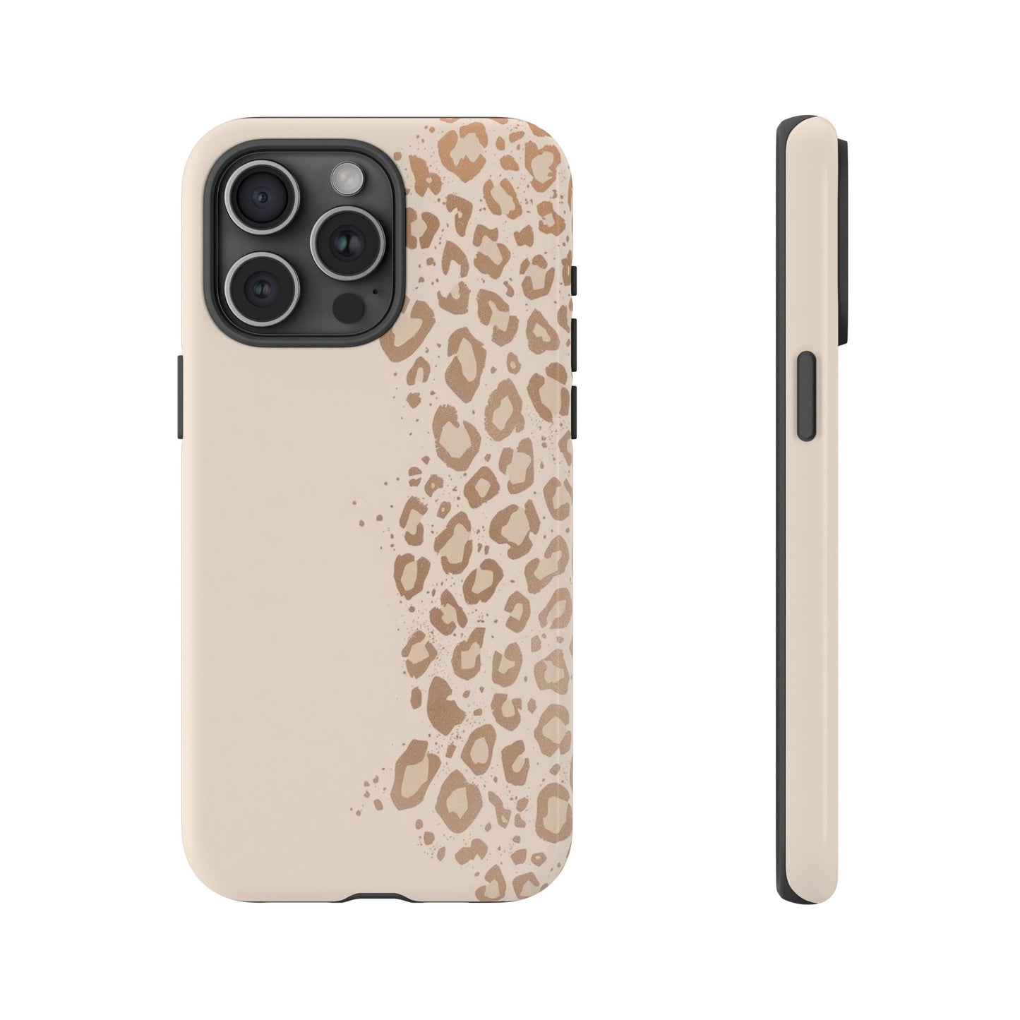 Phone Case – Beige Leopard Print Protective Cover
