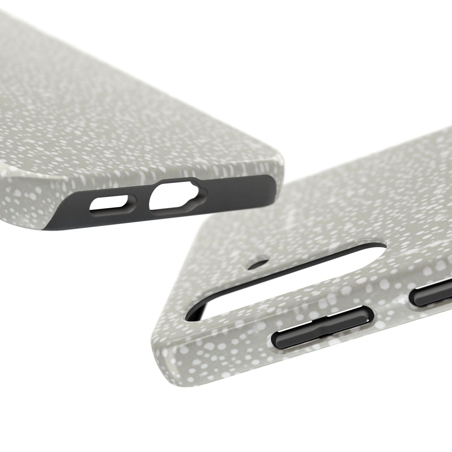 Speckled Gray Tough Phone Case — Protective Shockproof iPhone Cover