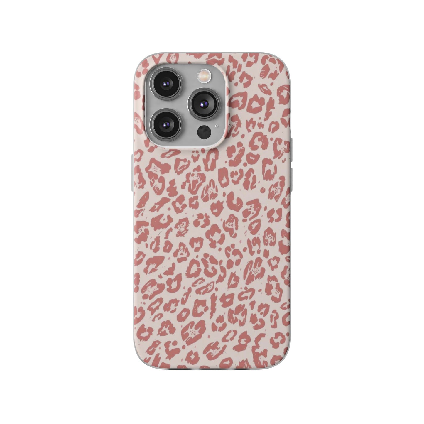 Pink Leopard Print Phone Case – Slim Flexible Protective Cover