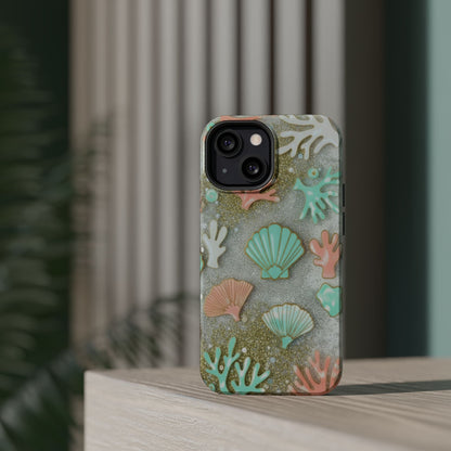 Seashell Coral Magnetic Impact Phone Case