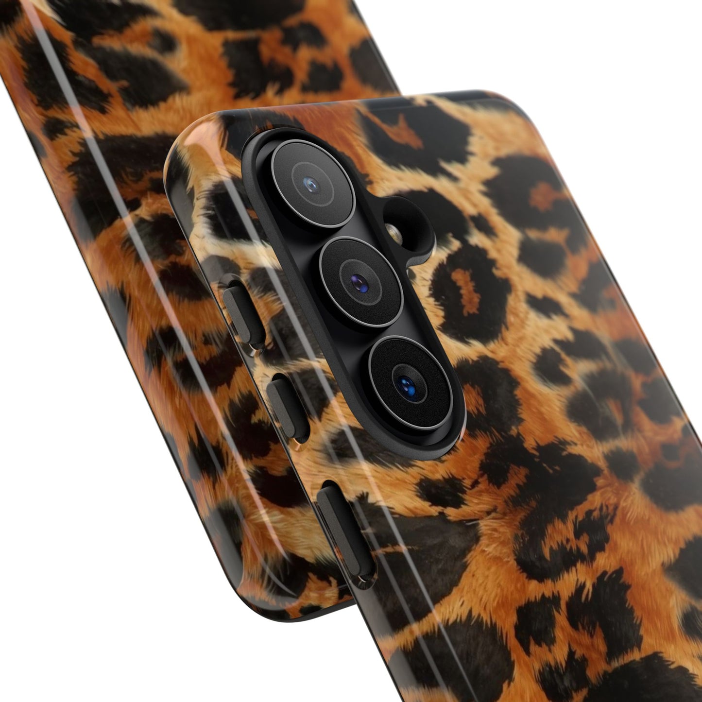 Leopard Print Tough Phone Case – Rugged Protective iPhone Cover