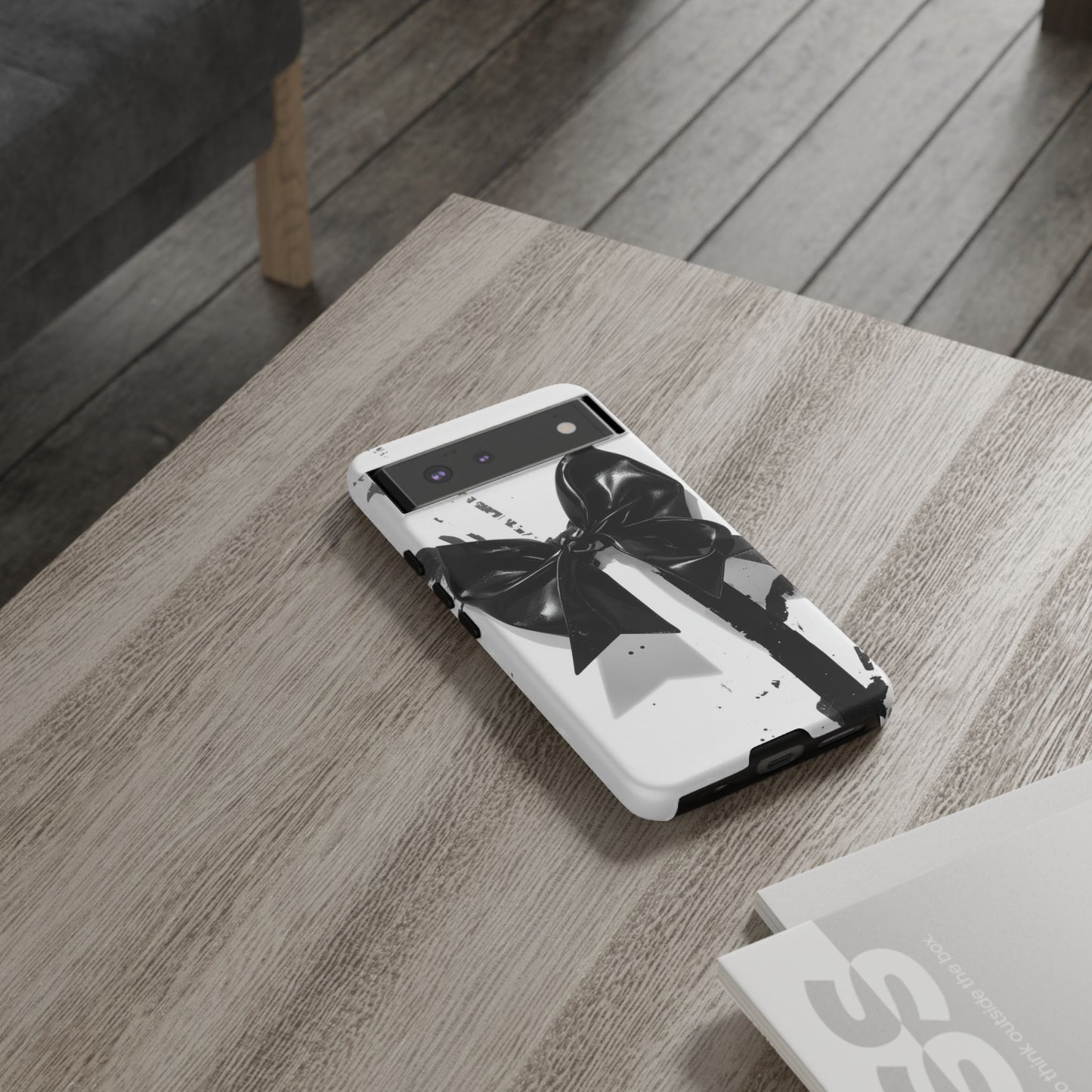 Phone Case — Black Bow Graphic Protective Cover