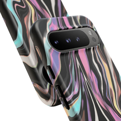 Abstract Marble Tough Phone Case — Pastel Swirl Protective Cover