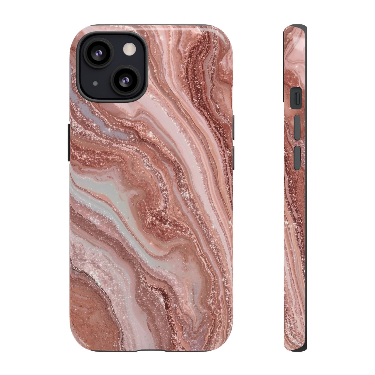 Rose Gold Marble Tough Phone Case
