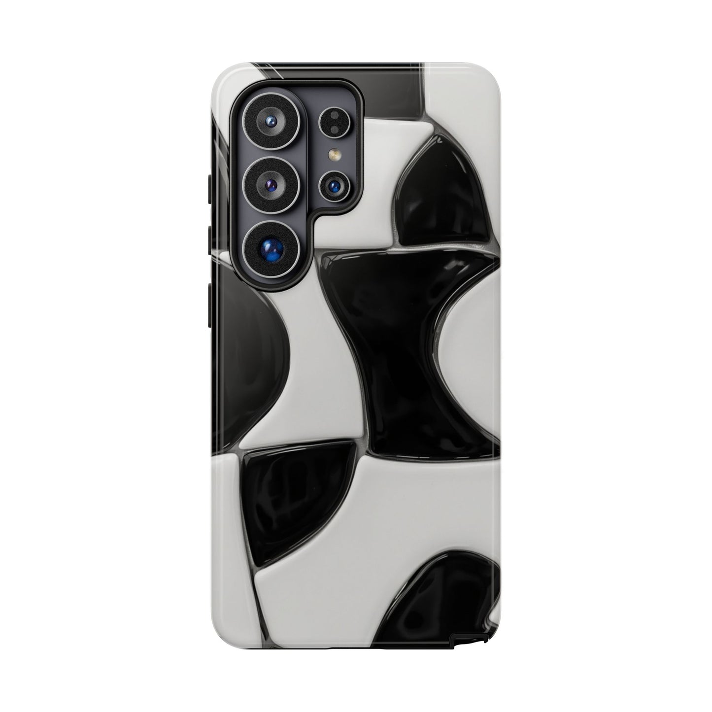 Black & White Abstract Pattern Tough Phone Case