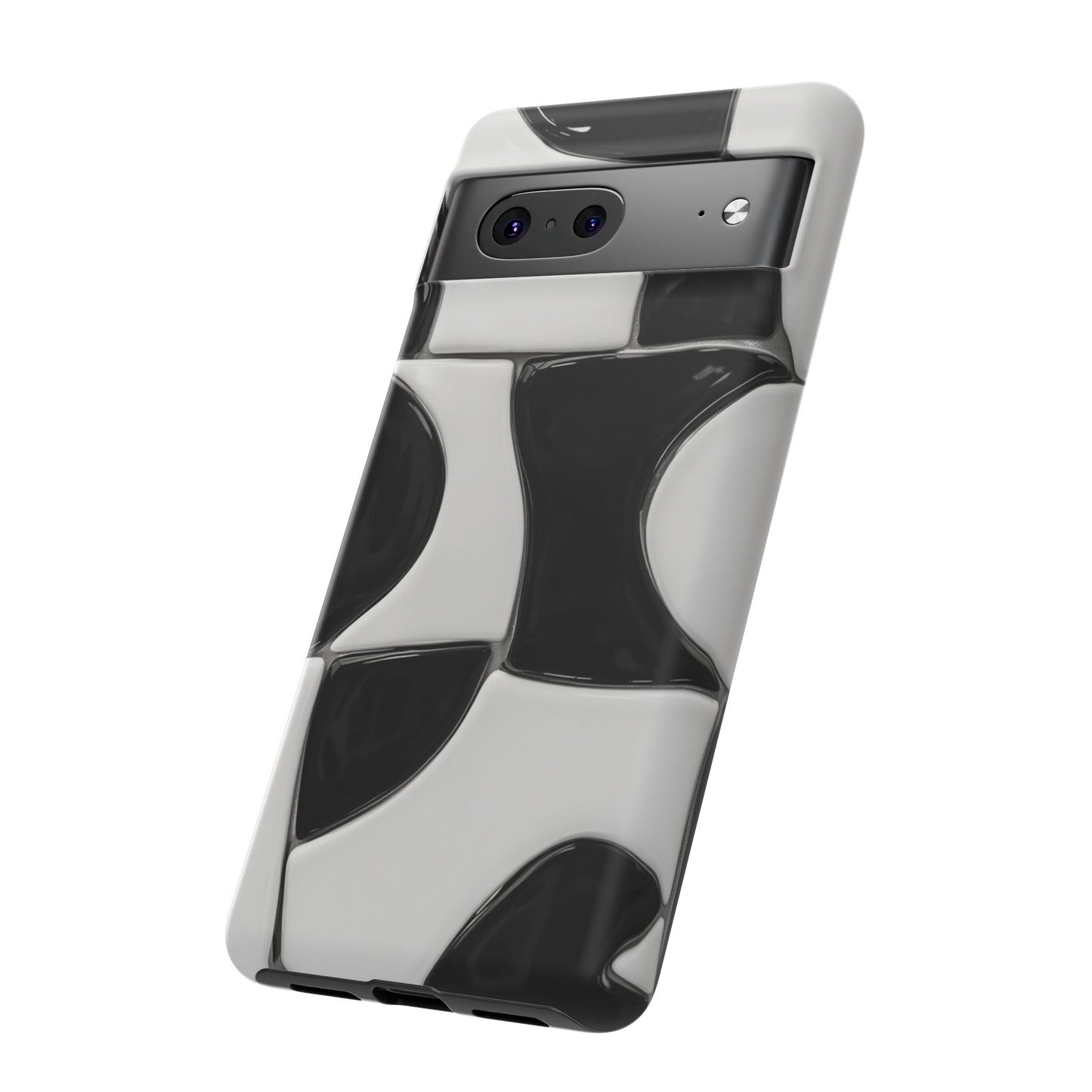 Black & White Abstract Pattern Tough Phone Case