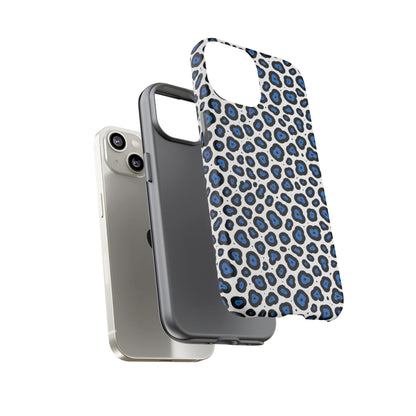 Blue Leopard Print Phone Case – Tough Protective Cover