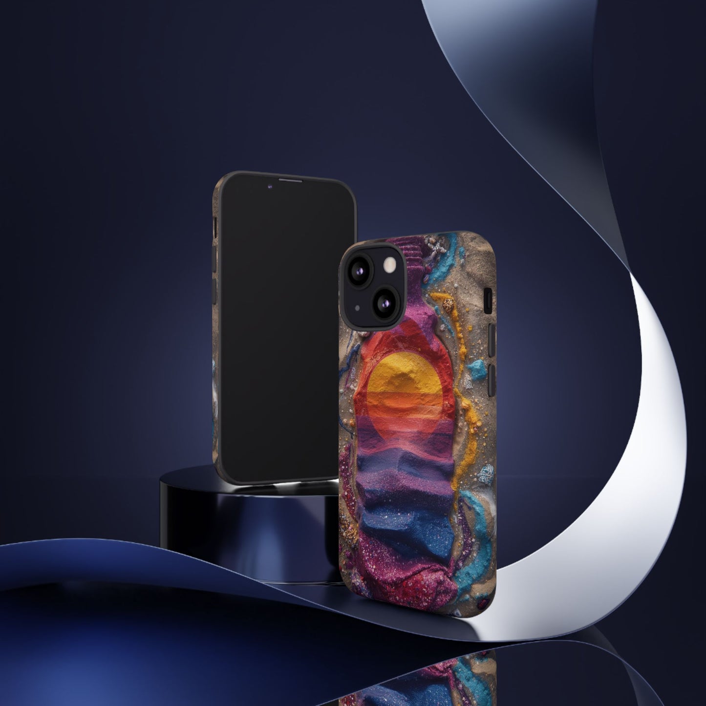 Phone Case — Colorful Sand Art Sunset Tough Protective Case
