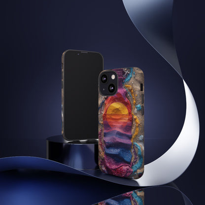 Phone Case — Colorful Sand Art Sunset Tough Protective Case