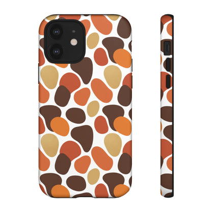 Phone Case — Retro Pebble Pattern in Warm Autumn Colors