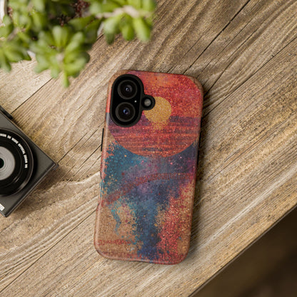 Retro Sunset Tough Phone Case