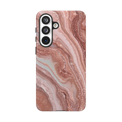 Rose Gold Marble Tough Phone Case