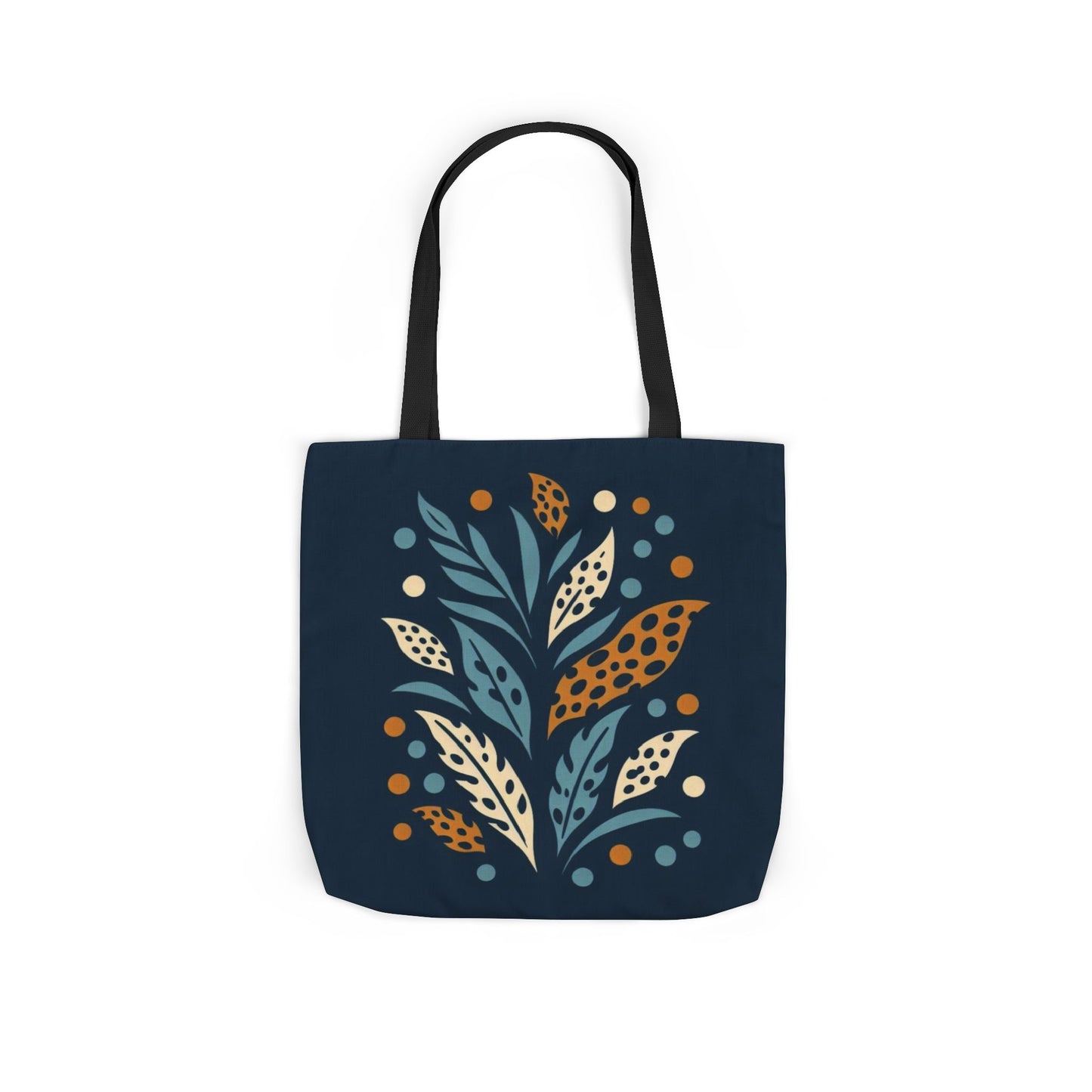 Boho Leaves Canvas Tote Bag, Great for Shopping, Beach Days, Gifts, Festivals, and Everyday Use