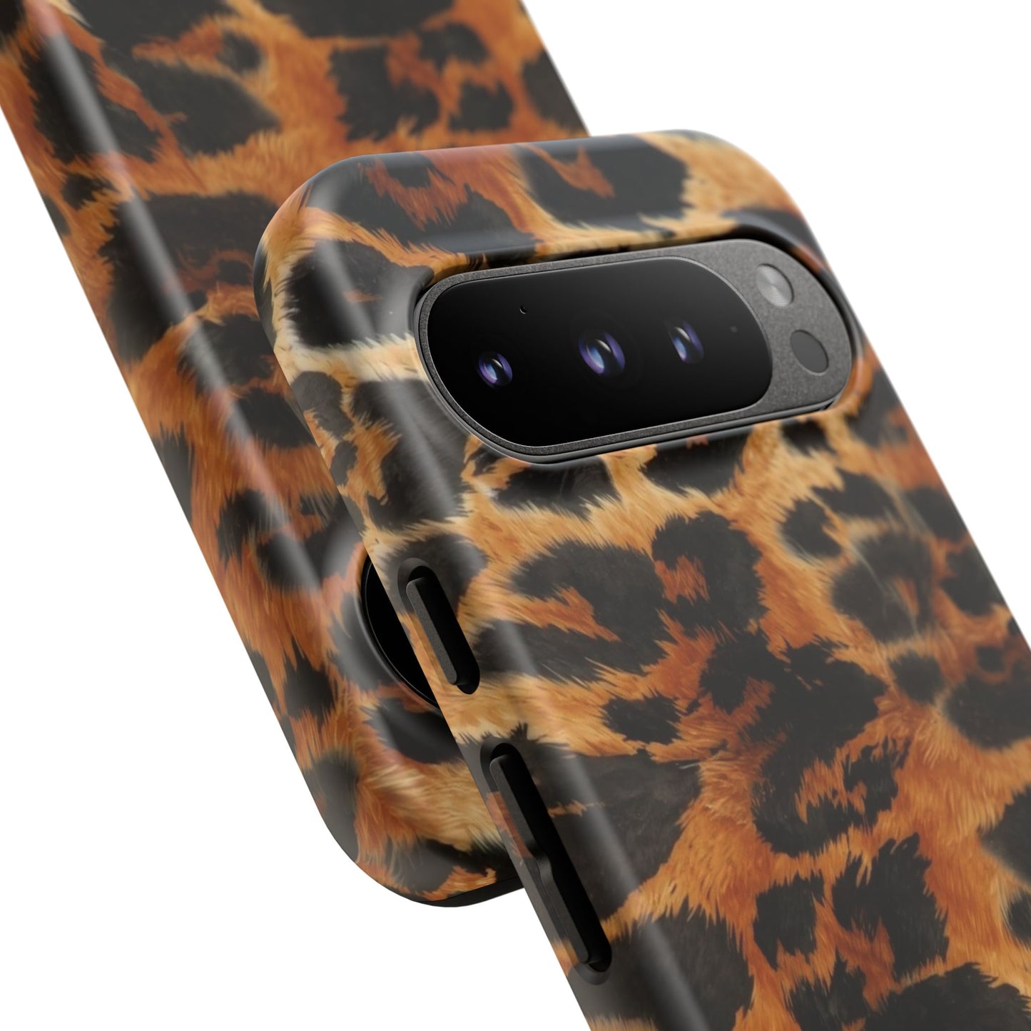 Leopard Print Tough Phone Case – Rugged Protective iPhone Cover