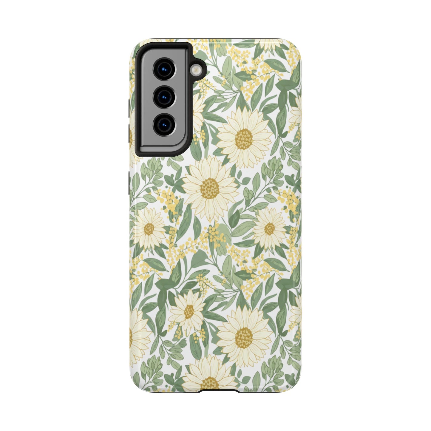 Daisy Meadow Tough Phone Case — Floral Protective Phone Cover