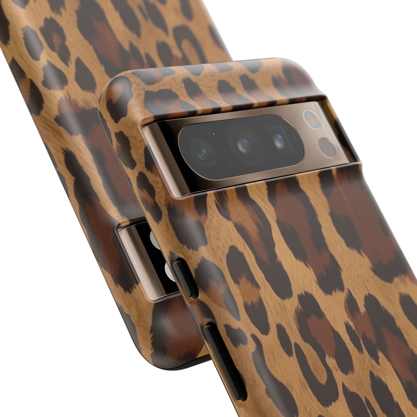 Leopard Print Tough Phone Case — Durable Animal Print Protective Cover