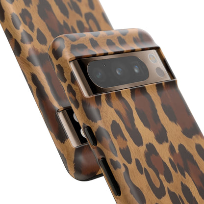 Leopard Print Tough Phone Case — Durable Animal Print Protective Cover