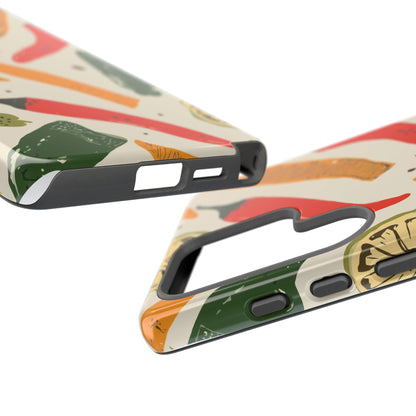 Spicy Peppers Phone Case – Colorful Chili, Lime & Citrus Pattern