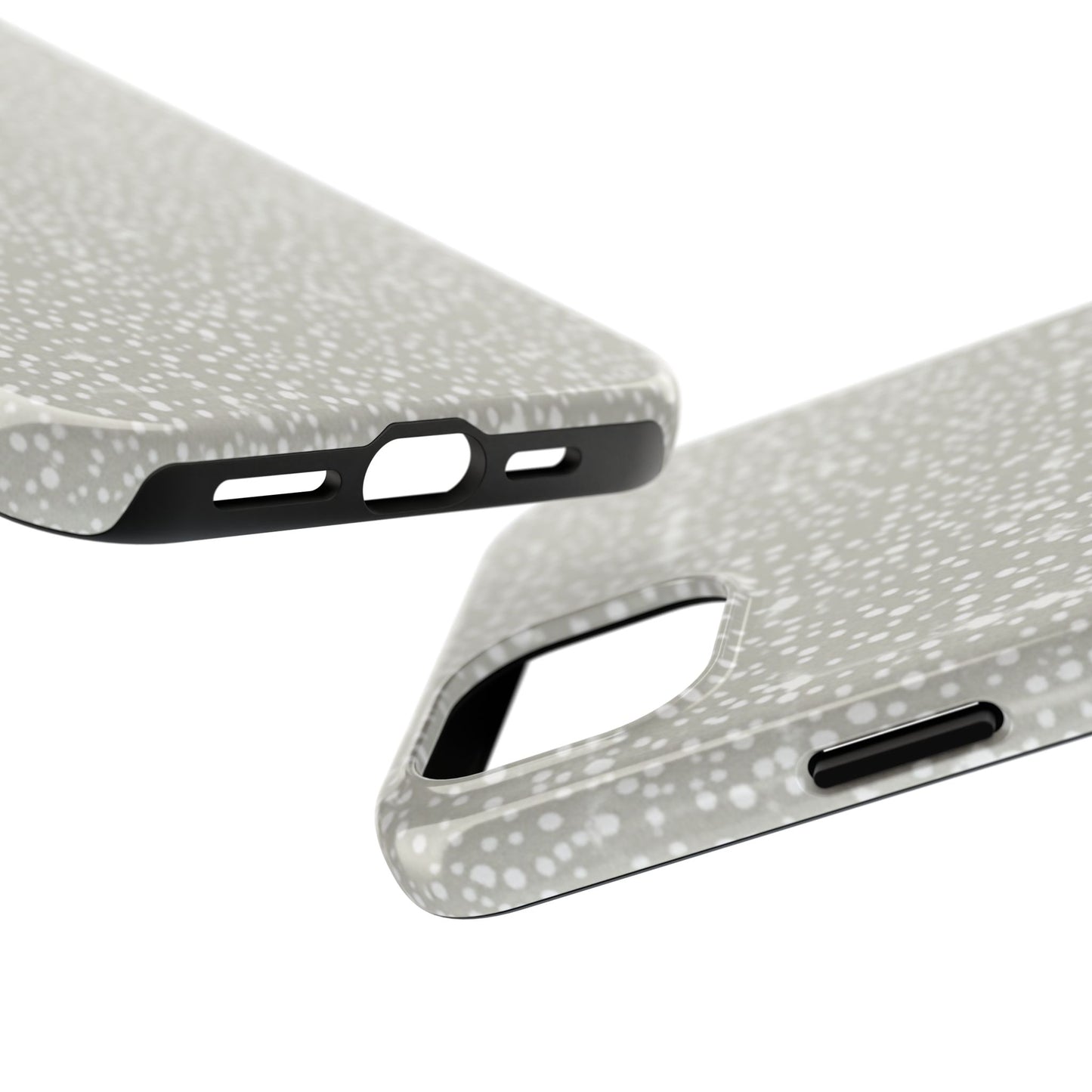 Speckled Gray Tough Phone Case — Protective Shockproof iPhone Cover