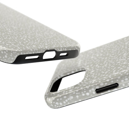 Speckled Gray Tough Phone Case — Protective Shockproof iPhone Cover