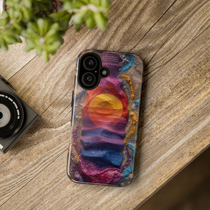 Phone Case — Colorful Sand Art Sunset Tough Protective Case