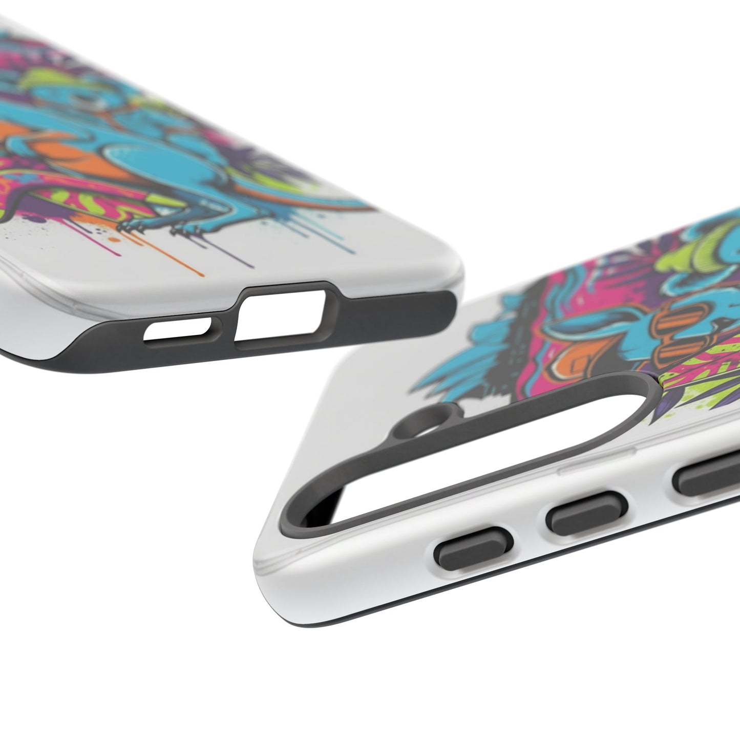 Kangaroo & Koala Surf Phone Case — Retro Neon Beach Art Tough Case