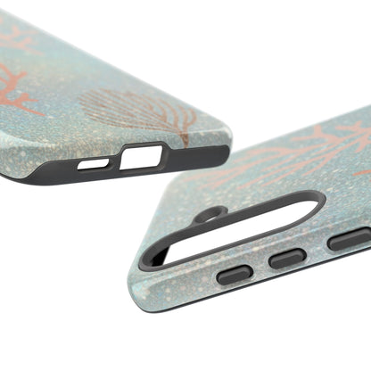 Seafoam Sparkle Phone Case – Coral & Seashell Tough Case