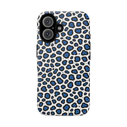 Blue Leopard Print Phone Case – Tough Protective Cover