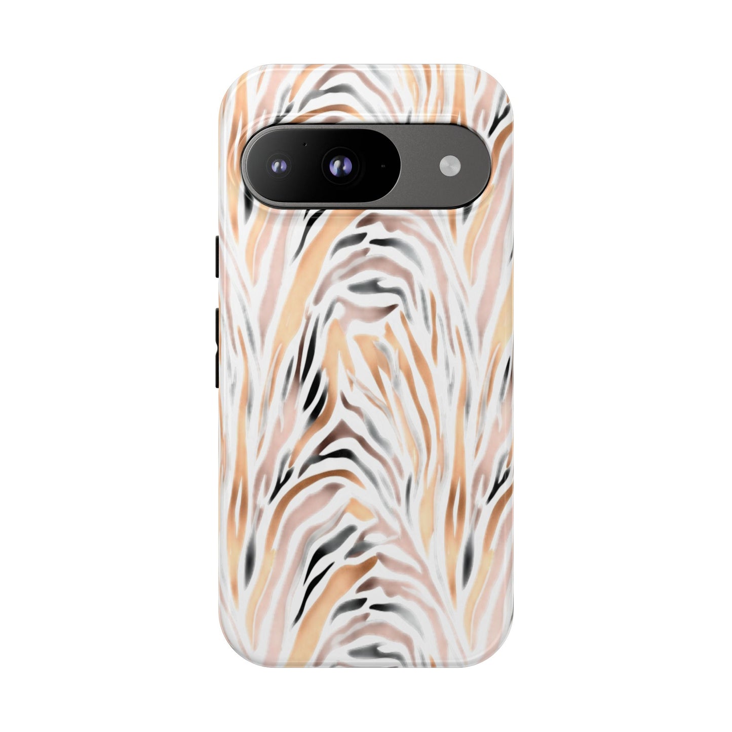 Tough Case — Neutral Watercolor Tiger Stripe Phone Case