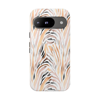 Tough Case — Neutral Watercolor Tiger Stripe Phone Case
