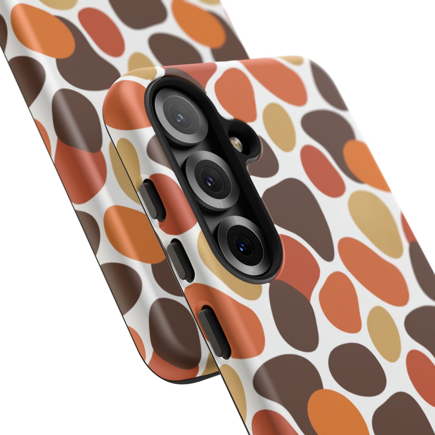 Phone Case — Retro Pebble Pattern in Warm Autumn Colors