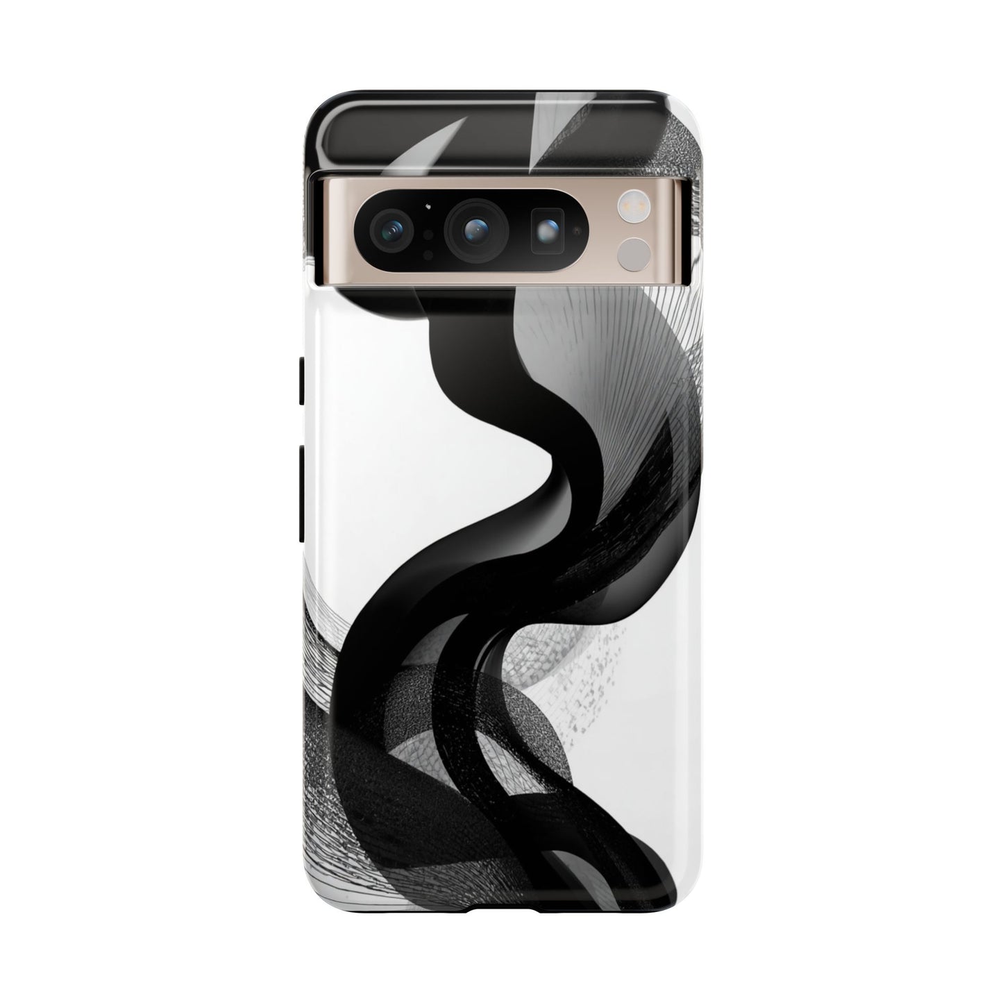 Phone Case — Monochrome Abstract Protective Cover