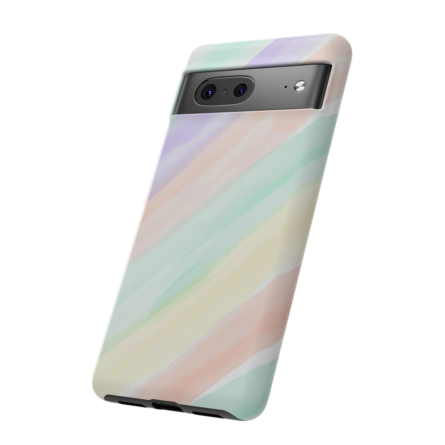Pastel Watercolor Stripe Tough Phone Case