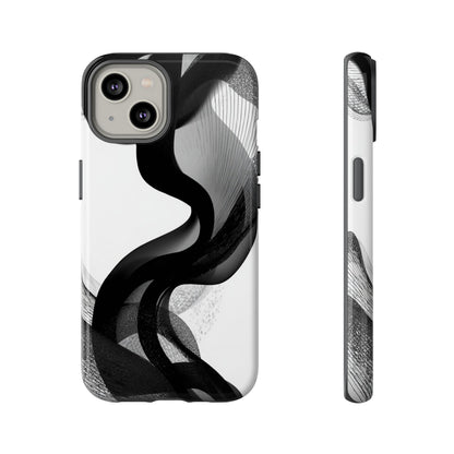 Phone Case — Monochrome Abstract Protective Cover