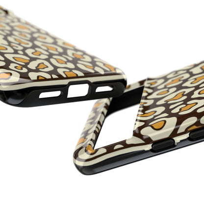Leopard Print Tough Phone Case — Durable Protective iPhone Cover