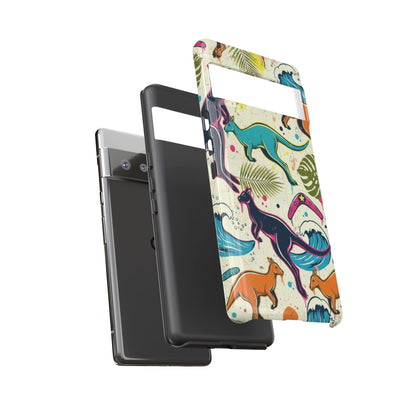 Tough Cases — Colorful Surfing Kangaroo Phone Case