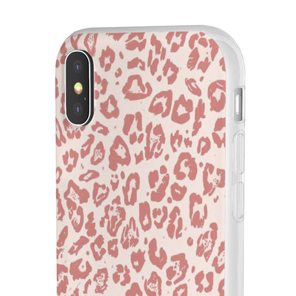 Pink Leopard Print Phone Case – Slim Flexible Protective Cover