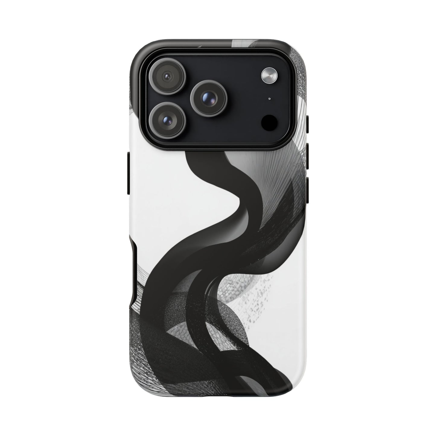 Phone Case — Monochrome Abstract Protective Cover