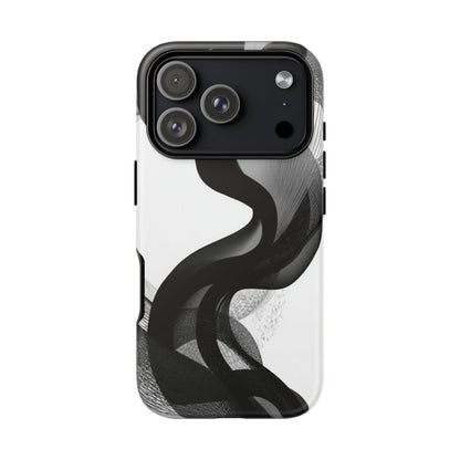Phone Case — Monochrome Abstract Protective Cover