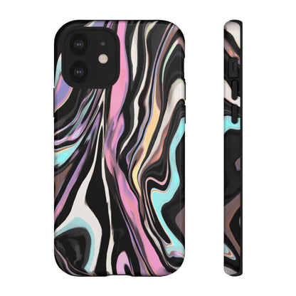 Abstract Marble Tough Phone Case — Pastel Swirl Protective Cover