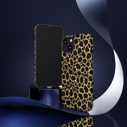Giraffe Print Tough Phone Case — Durable Leopard-Style Protective Cover