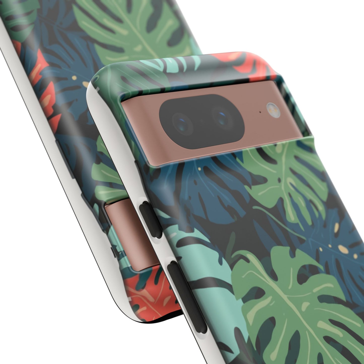 Tropical Monstera Phone Case — Colorful Leaf Protective Tough Case