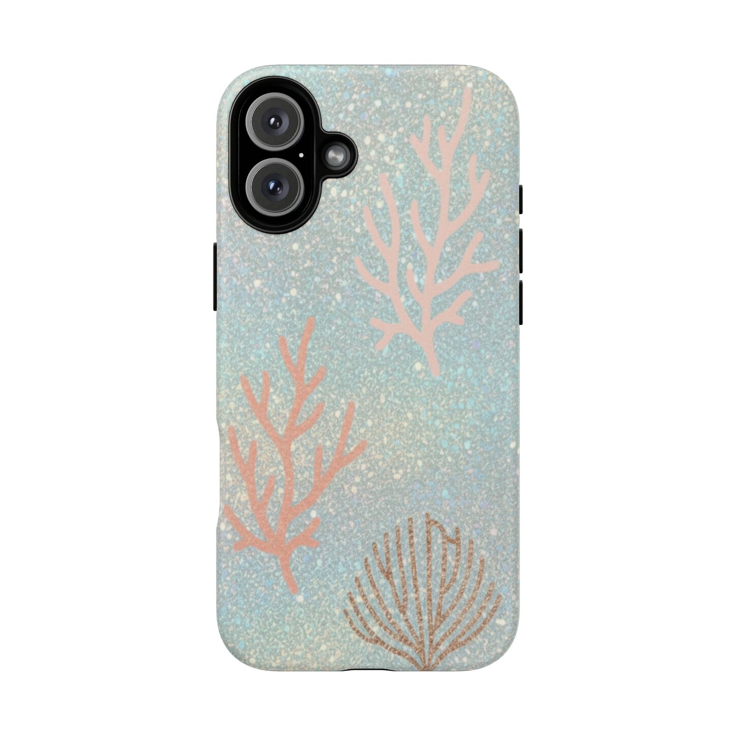 Seafoam Sparkle Phone Case – Coral & Seashell Tough Case
