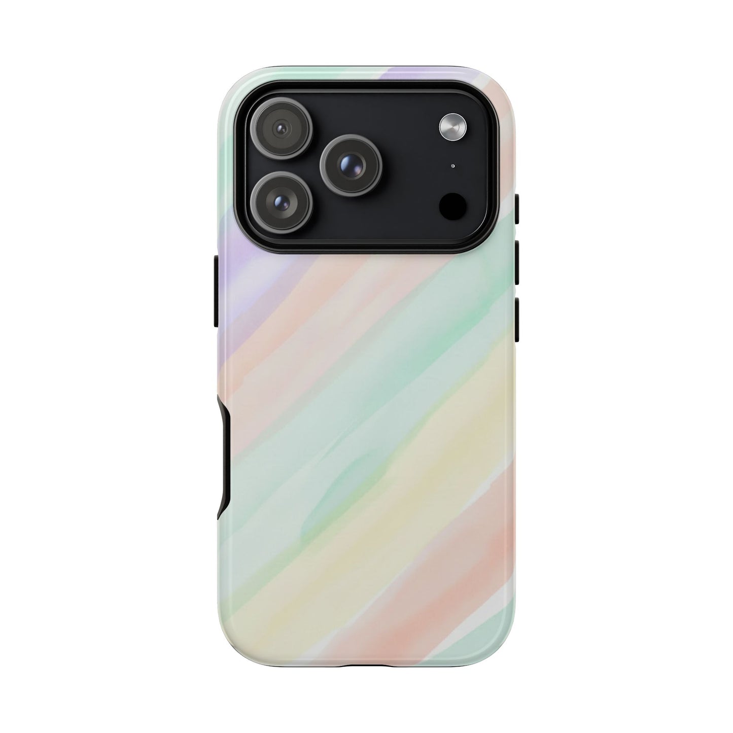Pastel Watercolor Stripe Tough Phone Case
