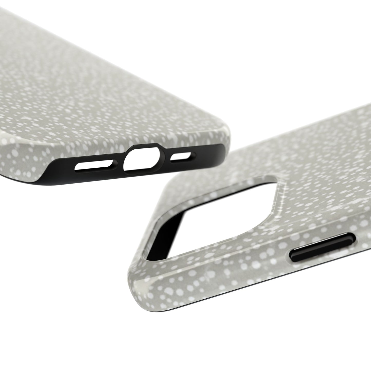 Speckled Gray Tough Phone Case — Protective Shockproof iPhone Cover