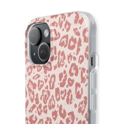 Pink Leopard Print Phone Case – Slim Flexible Protective Cover